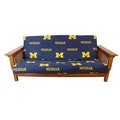 College Covers College Covers MICFC Michigan Futon Cover- Full Size fits 8 and 10 inch mats MICFC